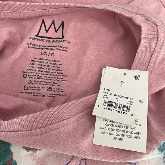 Basquiat Flower Graphic Muscle Tank Top Men’s Large - Picture 7 of 9